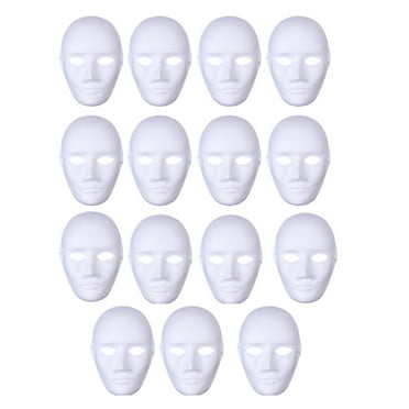Halloween Paper Mache Masks DIY Kit - 15 Pcs