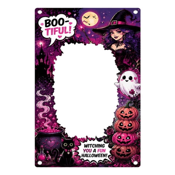 Halloween Party Backdrop Cloth – Spooky Photo Booth Background, Wrinkle-Resistant Pongee Fabric,  for Doorway, Wall, Garage Decor-43*62 in