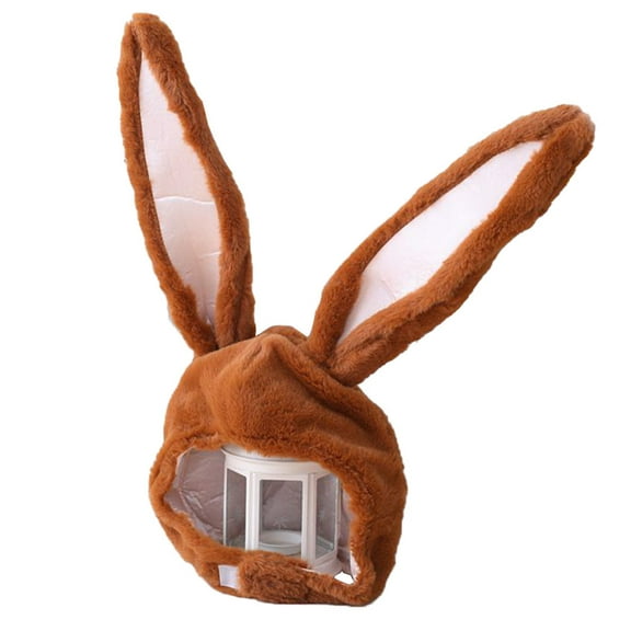 Halloween Party Cosplay Women Girls Long Bunny Ears Cap Cosplay Beanie Plush Hat