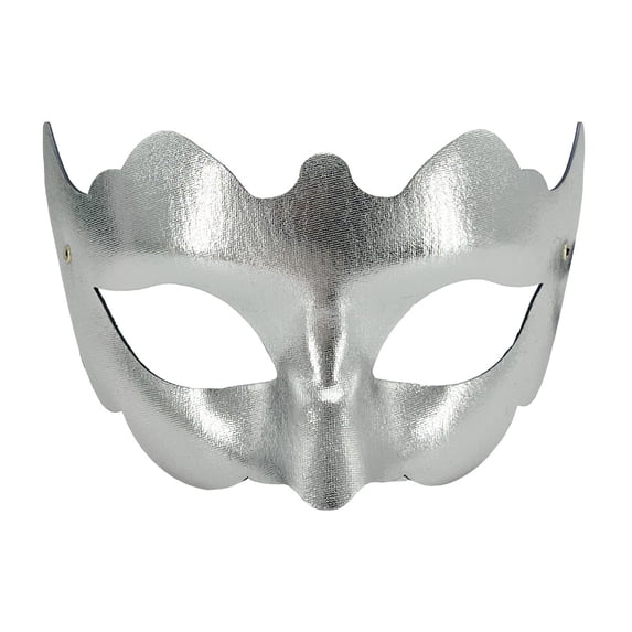 Halloween Party Decor, Masquerade Mask for Men, Vintage Eye Mask, Masquerade Ball Mask, Eye Mask, Silver Matte Vintage Masquerade Eyepiece with Elegant Vintage Finish, 6X4X1 in