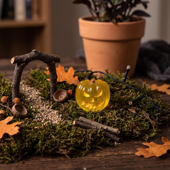 Halloween Party Decor Props, Miniature Artificial Resin Pumpkin Ornaments Suitable For, Halloween Decorate for Party Favors, Home Accents, DIY Crafts Room Decor