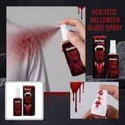 Halloween Party Decorations 4 Inch Fake Blood, Scary Halloween Costumes Accessory for Spooky Halloween Decor Gothic Themed Events Halloween Party Decor, 1 Pack