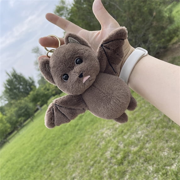 Halloween Party Decorations Bat Plush Keychain Soft Toy Bag Pendant Spooky Halloween Decorations Gothic Room Ornaments Halloween Themed Accessory Style B