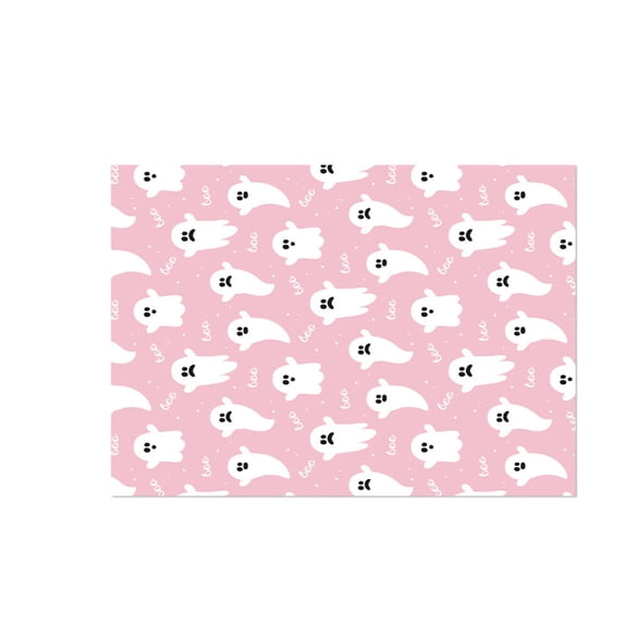 Halloween Party Decorations, Cute Ghost Gift Wrap Paper, Pink Halloween Decor, Halloween Wrapping Paper, 28X20 Inch Wrapping Paper for Birthday, Halloween Presents, Party Favor