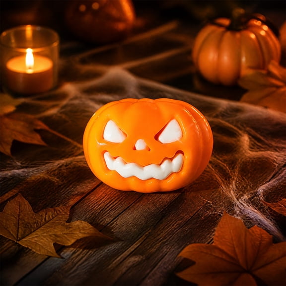 Halloween Party Decorations,Halloween Decor,Halloween Pumpkin Squishy Stress Reliever, Slow Rising Decompression Toy(Orange)