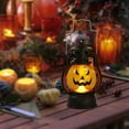 thumbnail image 1 of Halloween Party Decorations Mini Lantern Decorative with Flickering LED Candle, 4.9 Inch Small Western Lantern for Table Centerpiece, Halloween Pumpkin Lantern Decor Fall Decor Light Decorations, 1 of 4