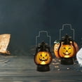 thumbnail image 1 of Halloween Party Decorations Mini Lantern Decorative with Flickering LED Candle, 4.9 Inch Small Western Lantern for Table Centerpiece, Halloween Pumpkin Lantern Decor Fall Decor Light Decorations, 1 of 4
