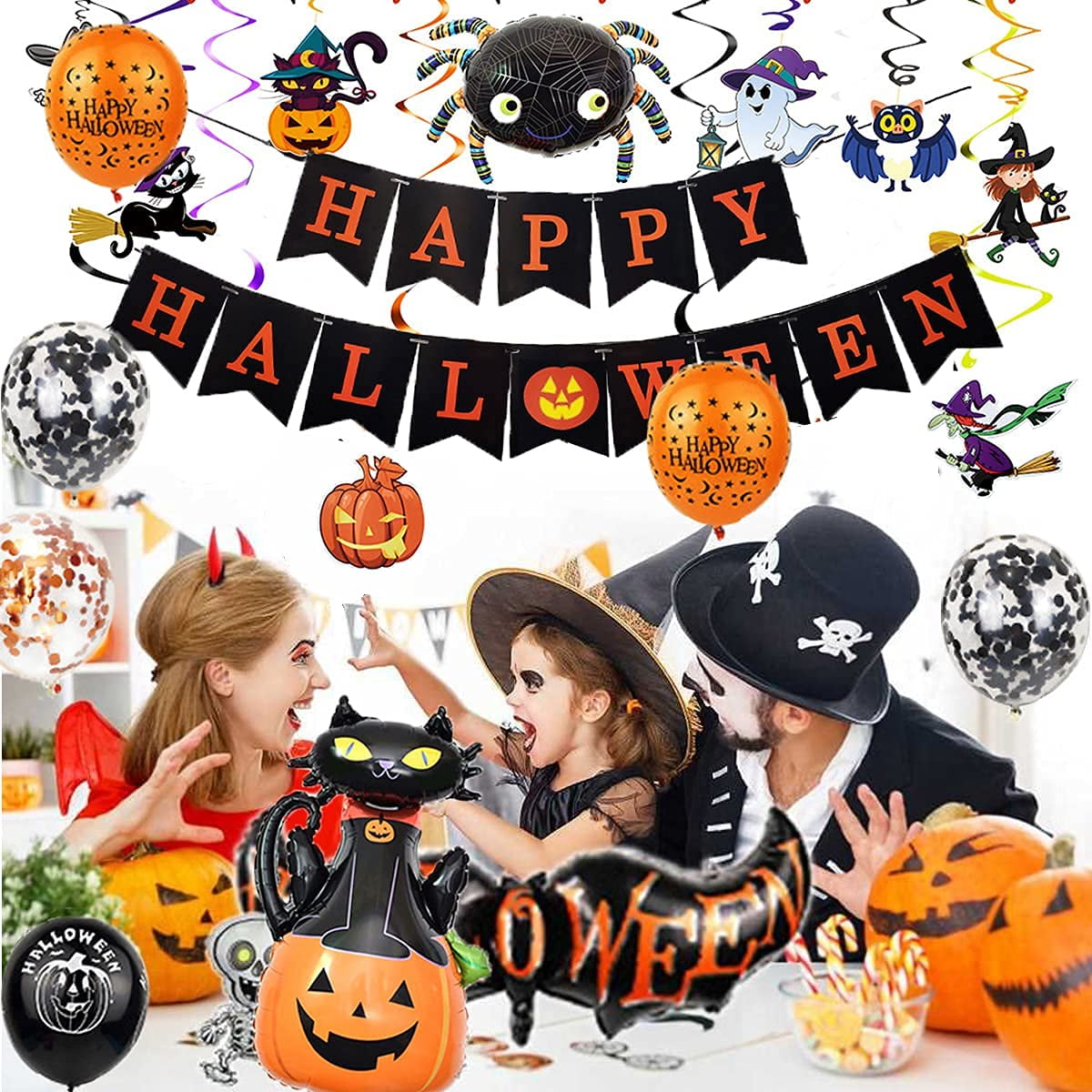 Halloween Party Decorations Supplies, Party Banner Balloon Decorations