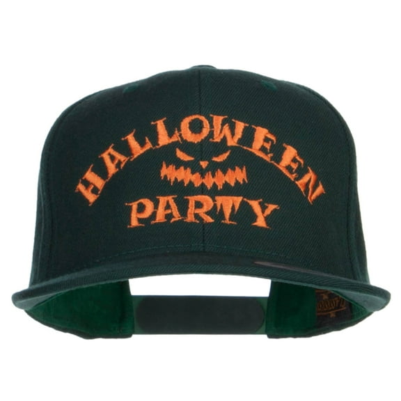 Halloween Party Embroidered Snapback Cap - Spruce OSFM