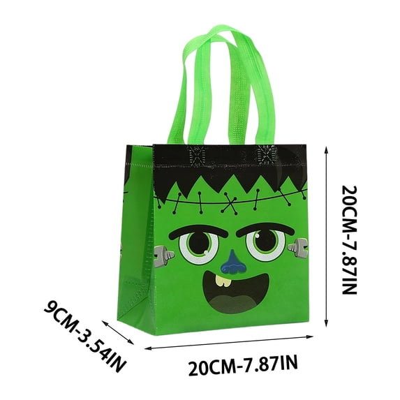 Halloween Party Favor Gift Bags Halloween Treat Bags Non-woven Gift Bags with Handles for Candy Snack Goodie Summer Halloween Party Favor Supplies