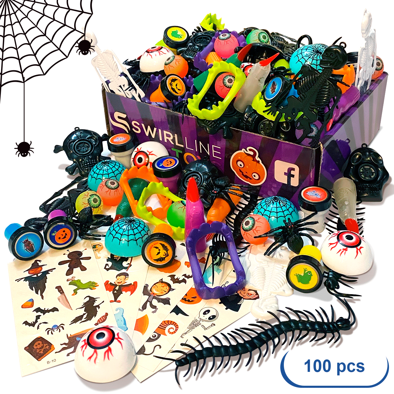  WOONOO 200PCS Halloween Party Favors for Kids Stationery Set,  30 PACK Assorted Halloween Goodie Bag Fillers, Bulk Halloween Treats Bags  for Trick or Treat Pencils Erasers Rulers : Toys & Games