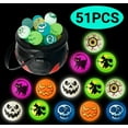 thumbnail image 1 of Halloween Party Favors Glow in The Dark Bouncing Balls Trick or Treat Goodie Bag Filler School Classroom Game Rewards Prizes for Kids 50Pcs, 1 of 6