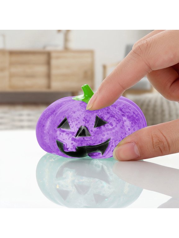 Halloween Party Favors, Halloween Squishies Bulk, Fidget Squishy Pumpkin Squishy Toy Keychain, Goody Bag Stuffers and Micro Halloween Decorations
