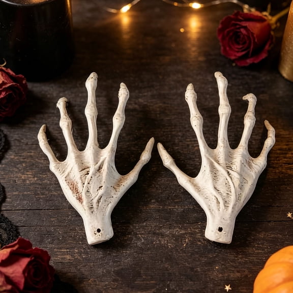 Halloween Party Favors,Spidey Birthday Decorations,Terrifying Halloween Skeleton Hands Prank Tool Lightweight Soft Artificial Witch Claw Props for Scary Party Decorations and Joke(A 10IN)