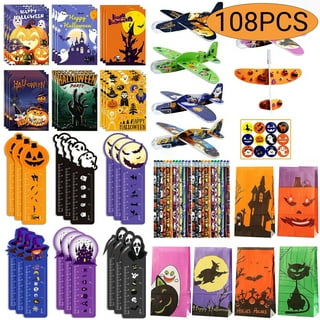 JOYIN 144 Pieces 24 Pack Assorted Halloween Themed Stationery Kids