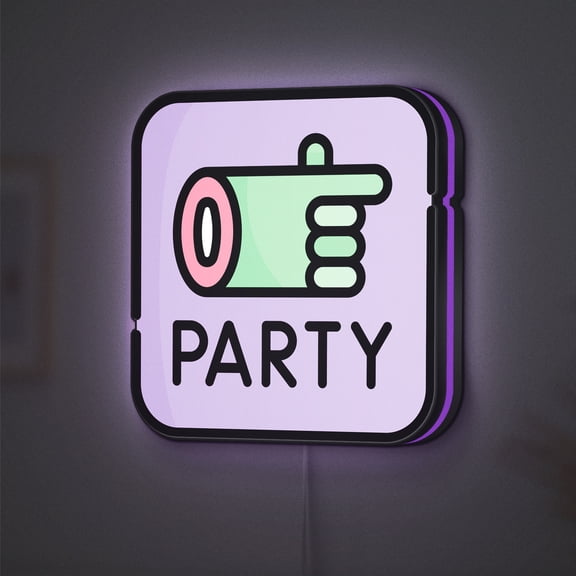Halloween Party LED Lightbox - Spooky Event Signage Decor, Custom Led Sign for Home Office Shop Decor (Width 12 inch, 30cm)