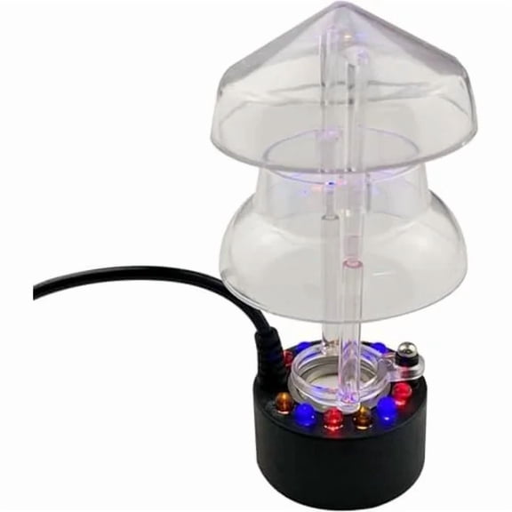 Halloween Party Mist Maker,Ultrasonic Water Pond Fountain Fogger 12 LED Red Yellow and Blue Light Flashes Aluminum Atomizer Air Humidifier for and Rockery Fish Tank Vase Birdbath Deco