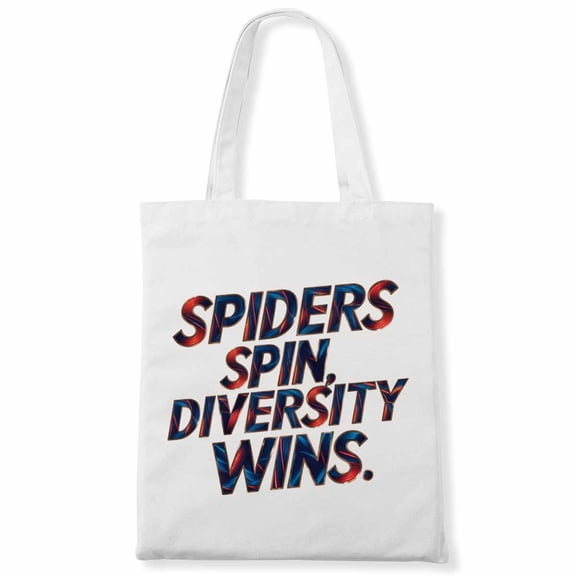 Halloween Party Night Spiders Spin, Diversity Wins. Canvas Bag 1Pc