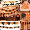 thumbnail image 1 of Halloween Party Paper Garland, 3D Spider Orange Black Tissue, 1 Pack Banner for Haunted House, Bar, Indoor Halloween Home Party Decoration, 1 of 6