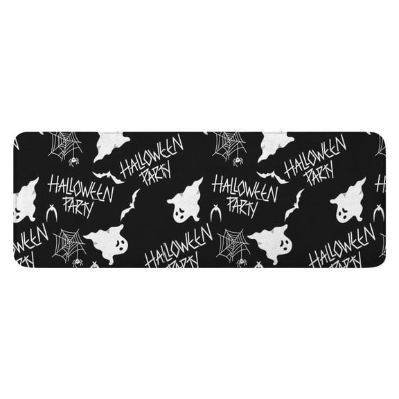 Halloween Party Pattern Kitchen Rug Mat,Kitchen Runner Rugs Non Skid Washable,Decorative Kitchen Floor Mats for Kitchen,Sink,Laundry,17"x47.2"