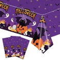 thumbnail image 1 of Halloween Party Plates and Napkins, Happy Halloween Holiday Pumpkin Ghost Dinnerware Party Decorations, Disposable Tableware for Kids Birthday Baby Shower Decor, 1 of 4