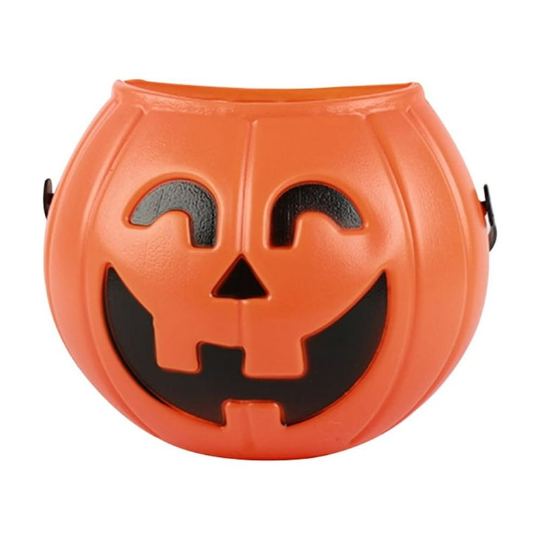 Halloween Party Props Plastic Pumpkin Bucket Trick Cosplay Decor Pouch  Halloween Lantern Home Party Lovely Decorating Tools 