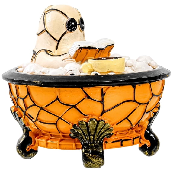 Halloween Party Reading Book Lamp - Ghost Night Light Stained Resin Ghost Lamp Gothic Table Lamp Indoor Fall Decor Halloween Decorations for Party or Gifts