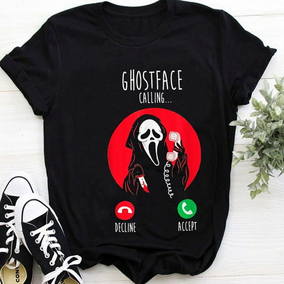 Halloween Party Shirt, Halloween Party Gift, Halloween Shirt, Ghostface Calling Halloween 2024 Funny For Men Women Kids Tshirt