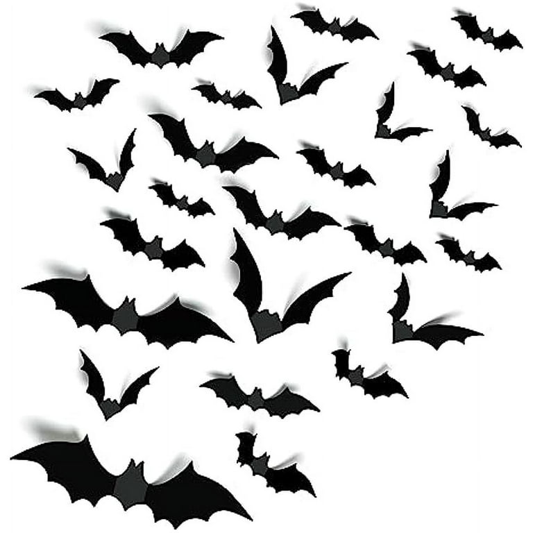 Spooky 3D Spider Bat Silhouette Set Haunted House Props Halloween Party Decor Spooky 3D Spider Bat Silhouette Set Haunted House Props Halloween Party Decor