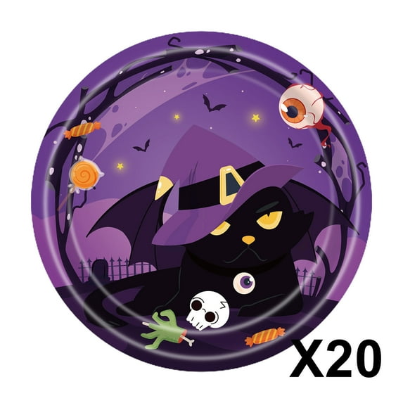 Halloween Party Tableware Set Disposable Scary Party Tablecloth Halloween Theme Party