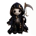 thumbnail image 1 of Halloween Patchwork DIY Kit,Cute Pumpkin Skeleton Witch Felt Sewing Craft Set,3D Handmade Art Project for Adults Teens and Beginners,Spooky Home Decor Gift 8.7 Inch,1PC, 1 of 5