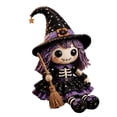 thumbnail image 1 of Halloween Patchwork DIY Kit,Cute Pumpkin Skeleton Witch Felt Sewing Craft Set,3D Handmade Art Project for Adults Teens and Beginners,Spooky Home Decor Gift 8.7 Inch,1PC, 1 of 6