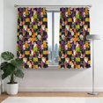 Halloween Patchwork Icons Pattern Pinch Pleated Blackout Curtains ...