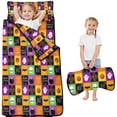thumbnail image 1 of Halloween Patchwork Icons Pattern Toddler Nap Mats for Kids Preschool,50"x20" Sleeping Mat Bag or Kids,Toddler Sleeping Bag,Toddler Nap Mat or Daycare, 1 of 6