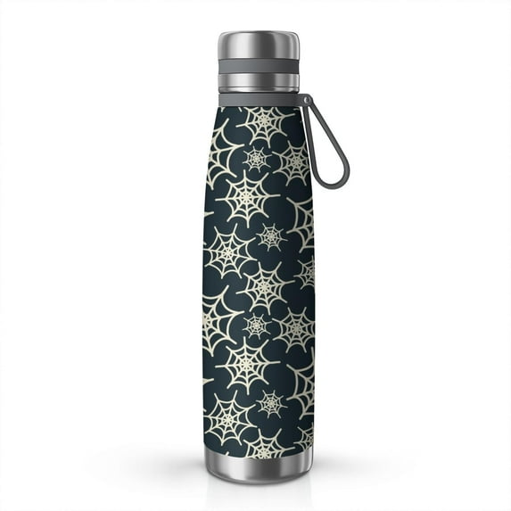 Halloween Pattern 29oz Stainless Steel Insulated Thermos with Tea Filter, 360° Printed Travel Bottle, Leakproof BPA-Free Flask with Anti-Slip Base, 304 Inner & 201 Outer, Vacuum Cup