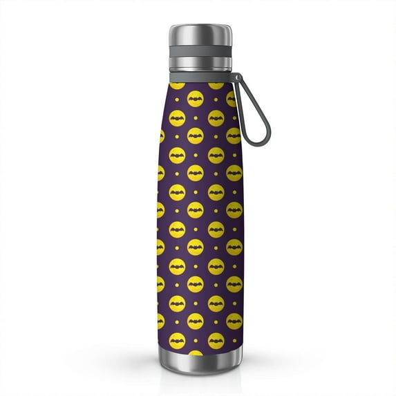 Halloween Pattern 29oz Stainless Steel Insulated Thermos with Tea Filter, 360° Printed Travel Bottle, Leakproof BPA-Free Flask with Anti-Slip Base, 304 Inner & 201 Outer, Vacuum Cup