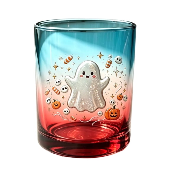 Halloween Pattern Borosilicate Highball Tumbler Drinking Glass For Daily Home Party Use