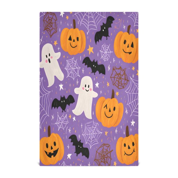 Halloween Pattern Ghost Kitchen Towels Dishcloth Decorative Waffle Towels Multi Use Tea Towel Dish Cloths 28x18in