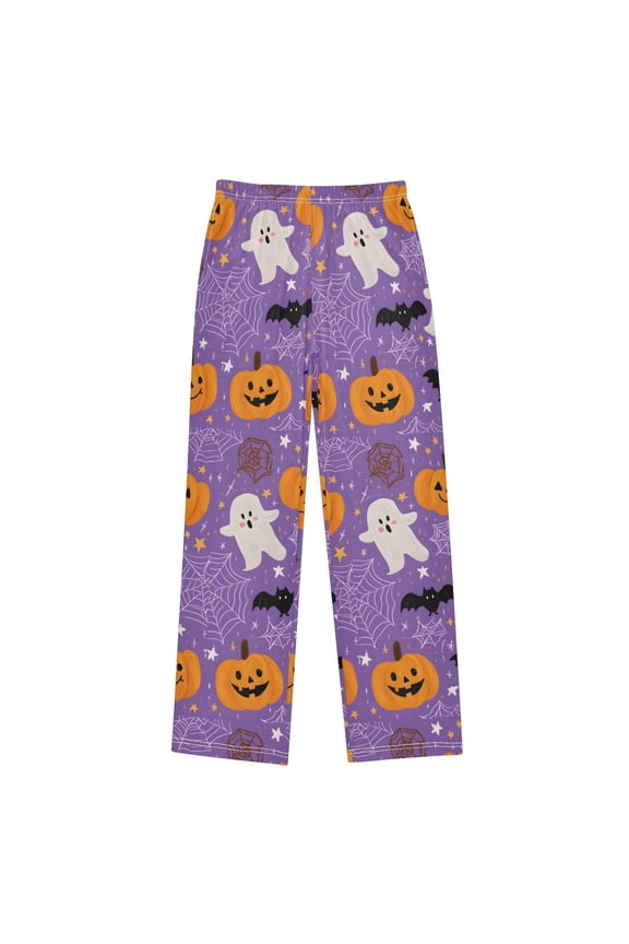 Halloween Pattern Ghost Pajama Pants Soft Lightweight Lounge Pants Bottoms Sleep Pants Warm Comfy