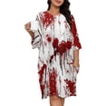 thumbnail image 1 of Halloween Pattern Sleepshirts For Sleeping Travels Loose Sleepdress Pajama Dress Soft Nightdress Sleepwear, 1 of 7
