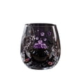 thumbnail image 1 of Halloween Patterned Glass Cup, 15oz Dishwasher Safe Stemless Wine Drinking Coffee Glass Cup For Halloween Kitchen Decor Fall Living Room Thanksgiving Party Supplies & Gift,B, 1 of 6
