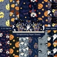 thumbnail image 1 of Halloween Patterned Paper Set - 24 Sheets Decorative Scrapbook Paper for Card Making, Crafts & DIY Party Decor, 1 of 6