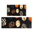 thumbnail image 1 of Halloween Patterned Pumpkins (2) Kitchen Rugs Sets Of 2,Anti Fatigue Kitchen Mat Rugs Non Slip Washable,Decorative Kitchen Floor Mats for Kitchen,Sink,Laundry,17"x30"+17"x47", 1 of 7
