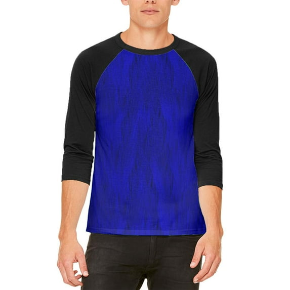 Halloween Peacock Feathers Costume Mens Raglan T Shirt White-Black SM