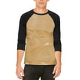 thumbnail image 1 of Halloween Peanut Butter PB Sandwich Costume Mens Raglan T Shirt White-Black SM, 1 of 2