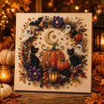 thumbnail image 1 of Halloween Pearl Art DIY Kit, Moon Black Cat Pumpkin Ghost Elements, Pearl Art DIY Kit for Party Craft, Halloween Pearl Diamond Art Kit, DIY Pearl Diamond Painting Art Kit for Home Decor, 1 of 6