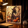 thumbnail image 1 of Halloween Pearl Art DIY Kit, Spooky Cute 3D Diamond Painting Craft for Adults Home Wall Decor, Sparkling Crystal Bead Fall Artwork Set, Beginner Friendly Holiday Party Gift Idea, 1 of 6