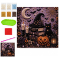 thumbnail image 1 of Halloween Pearl Art Kit - Halloween Diamond Art DIY Kits for Adults, Including Ghosts, Pumpkin, Cat & Skull & Witch, Turn Tiny Pearls into Spooky-Cute Magic for Gifts, 1 of 6