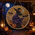 thumbnail image 1 of Halloween Pearl Art Kits for Adults Pearl Diamond Art Diy Kits Halloween Decorations DIY Pearl Painting Kit for Adults & Beginners(Witch), 1 of 8