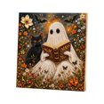thumbnail image 1 of Halloween Pearl Bead Art Craft Set, DIY Spooky Ghost 2D Diamond Painting Picture, Festive Home Room Wall Display Decor, Creative Seasonal Gift for Beginners,B, 1 of 8